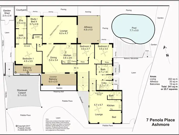 Floorplan of Homely house listing, 7 Penola Place, Ashmore QLD 4214