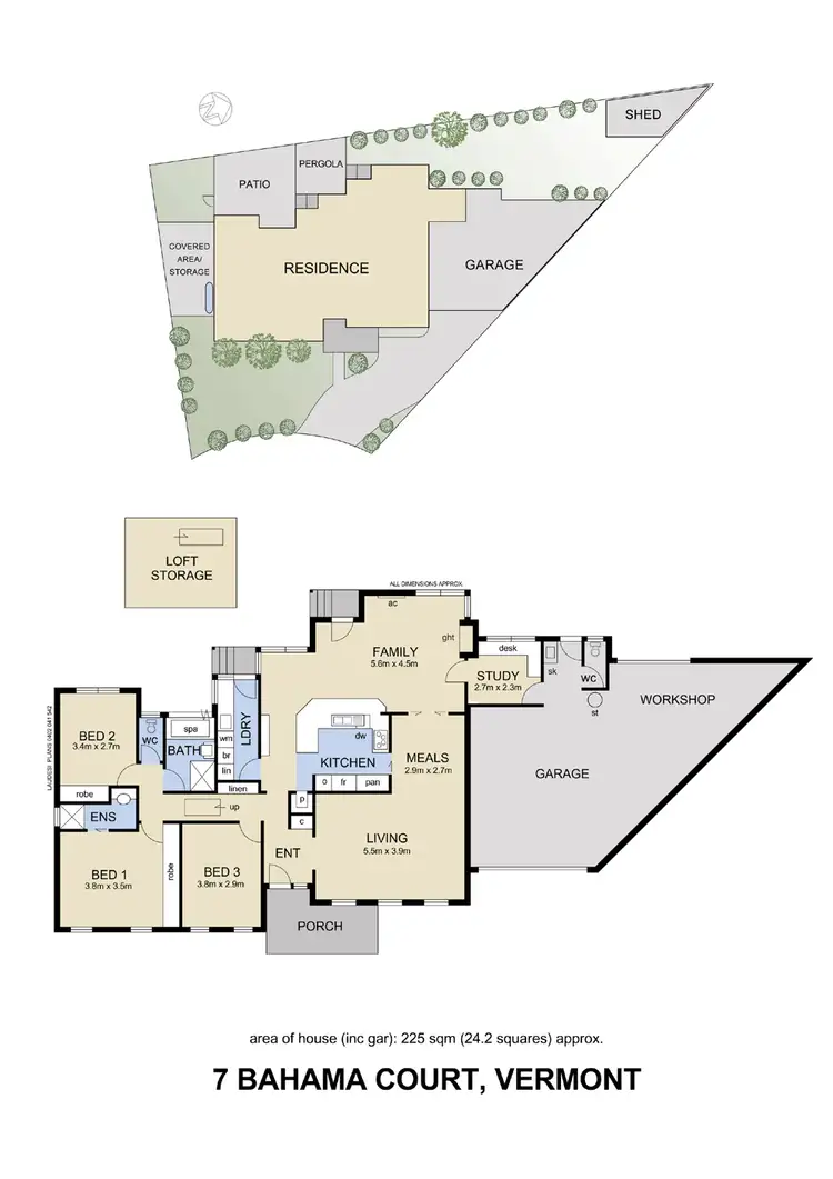Floorplan of Homely house listing, 7 Bahama Court, Vermont VIC 3133