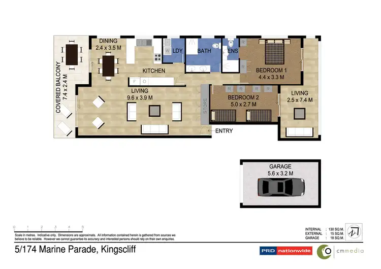 Floorplan of Homely unit listing, 5/174 Marine Parade, Kingscliff NSW 2487