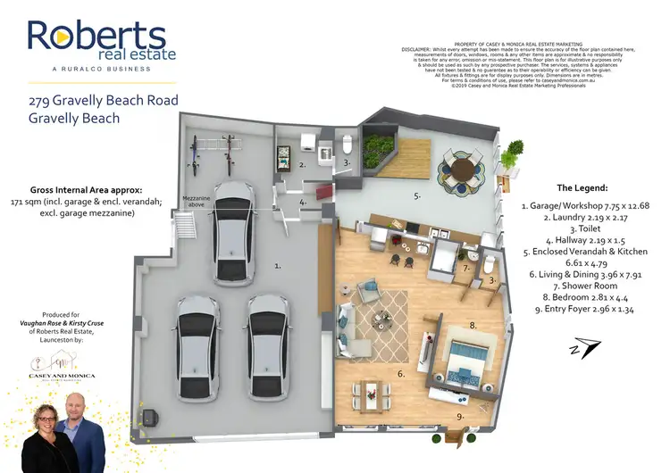 Floorplan of Homely house listing, 279 Gravelly Beach Road, Gravelly Beach TAS 7276