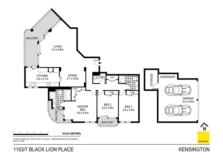 Floorplan of Homely apartment listing, 1103/7 Black Lion Place, Kensington NSW 2033