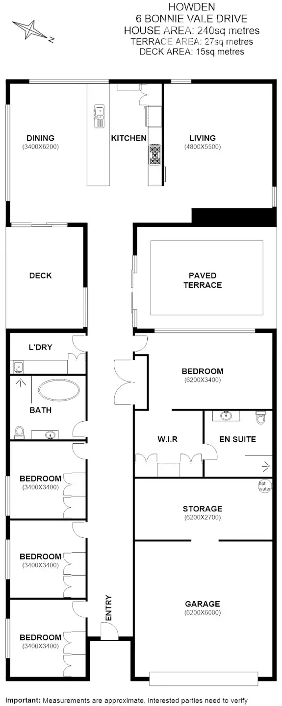 Floorplan of Homely house listing, 6 Bonnie Vale Drive, Howden TAS 7054