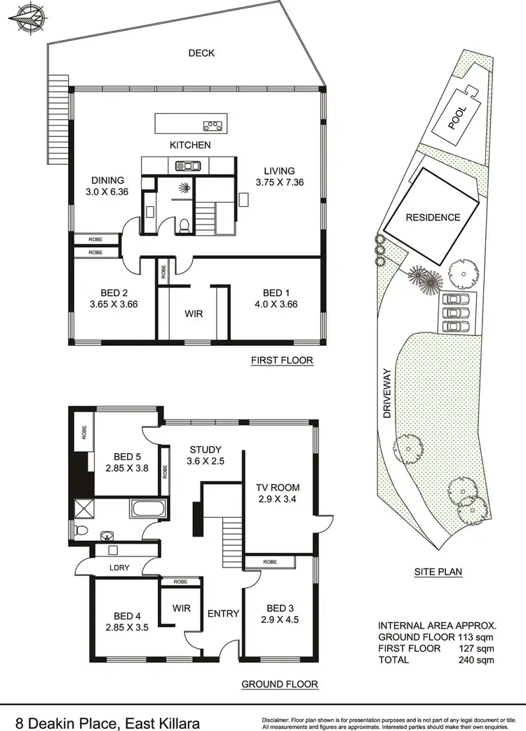 Floorplan of Homely house listing, 8 Deakin Place, East Killara NSW 2071
