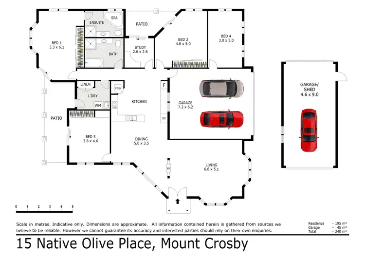Floorplan of Homely rural property listing, 15 Native Olive Place, Mount Crosby QLD 4306