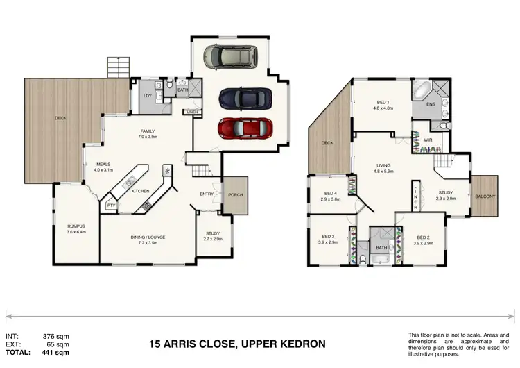 Floorplan of Homely house listing, 15 Arris Close, Upper Kedron QLD 4055