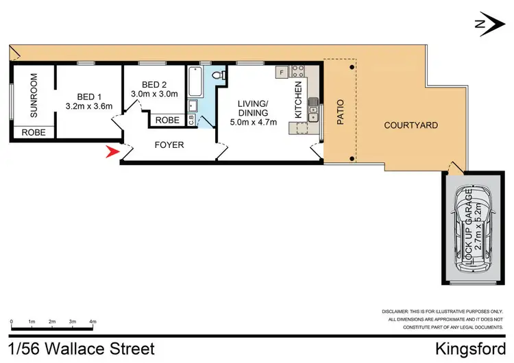 Floorplan of Homely apartment listing, 1/56 Wallace Street, Kingsford NSW 2032