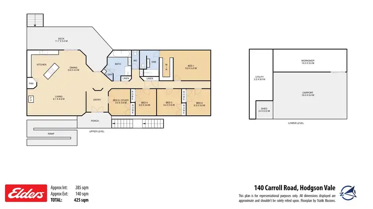 Floorplan of Homely rural property listing, 140 Carroll Road, Hodgson Vale QLD 4352