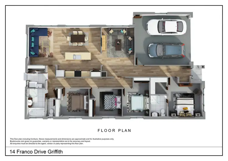 Floorplan of Homely house listing, 15 Franco Drive, Griffith NSW 2680