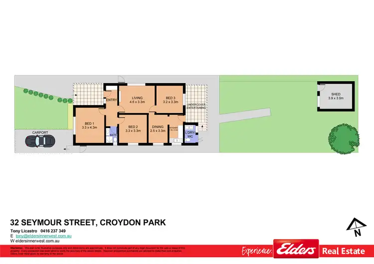 Floorplan of Homely house listing, 32 Seymour Street, Croydon Park NSW 2133