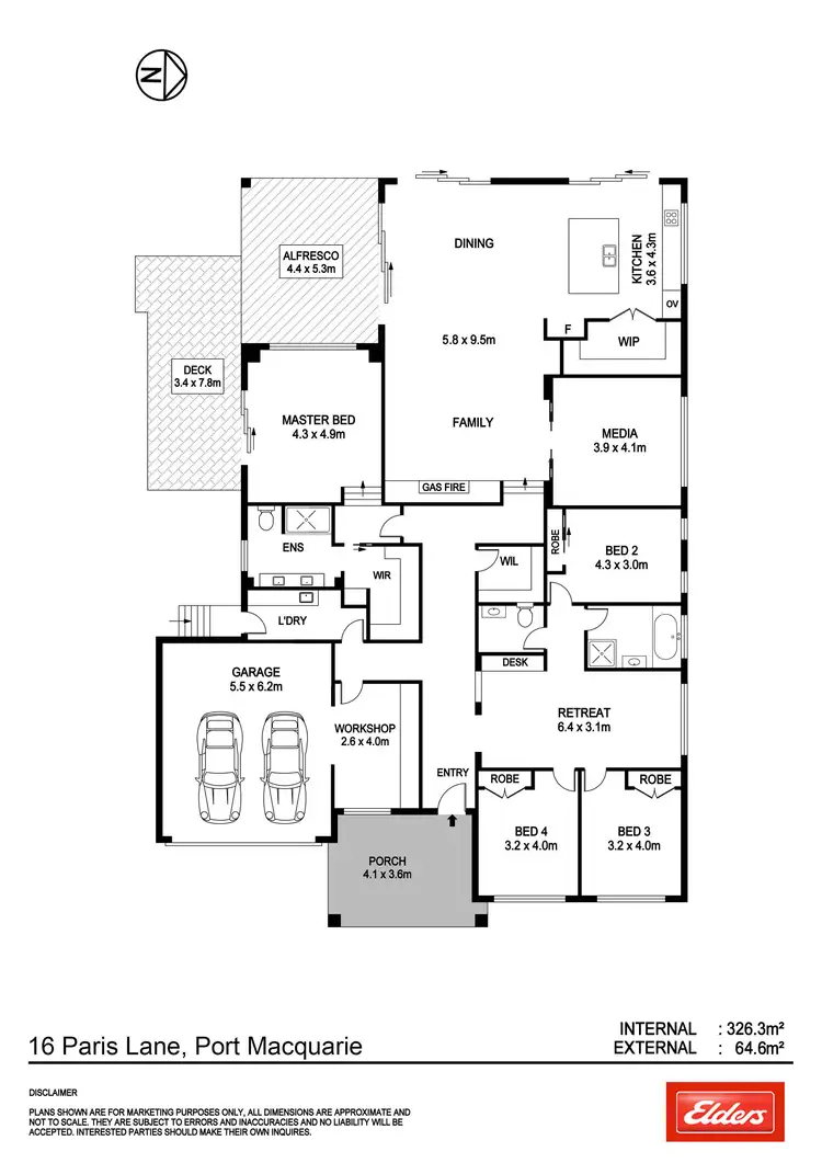 Floorplan of Homely house listing, 16 Paris Lane, Port Macquarie NSW 2444