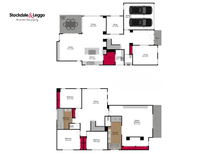 Floorplan of Homely house listing, 35 Grammar Drive, Traralgon VIC 3844