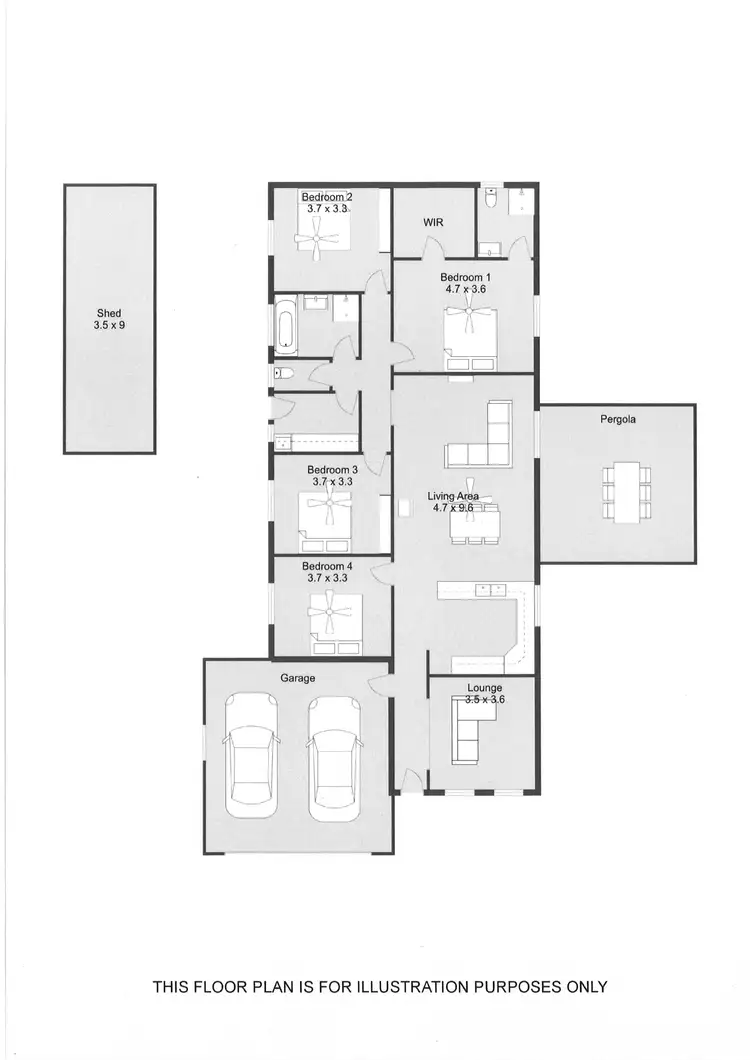 Floorplan of Homely house listing, 102 CEDAR AVENUE, Naracoorte SA 5271