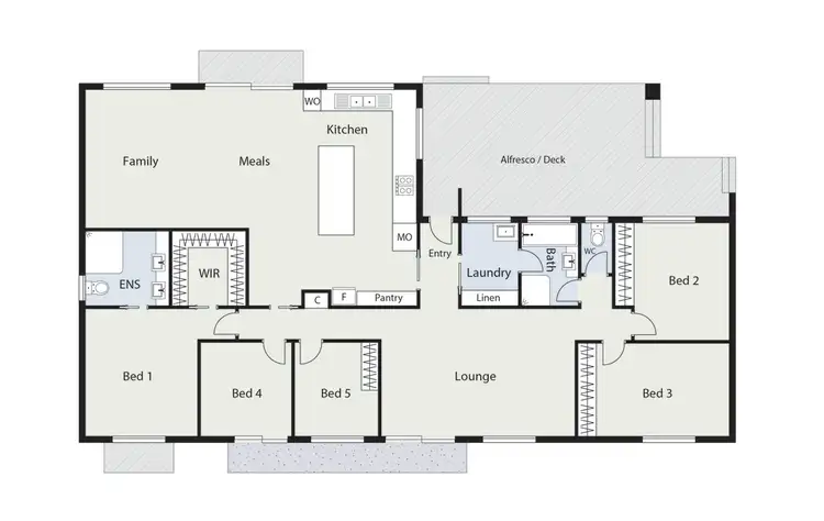 Floorplan of Homely house listing, 5 Studley Street, Kambah ACT 2902