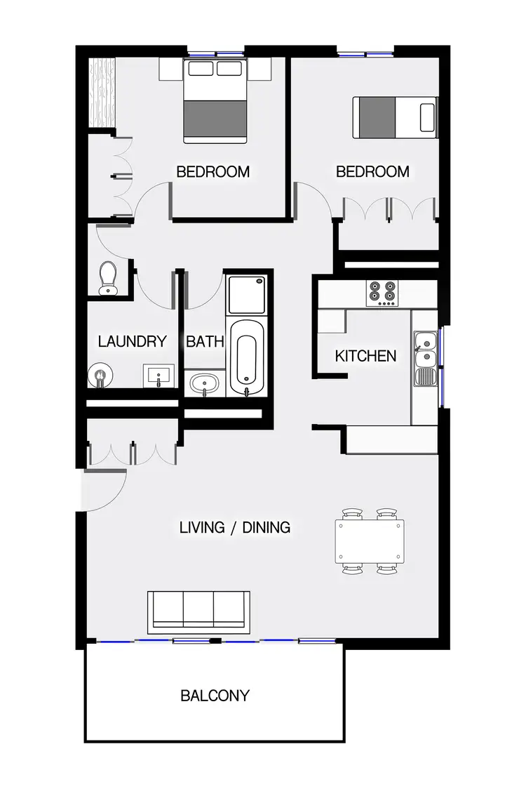 Floorplan of Homely apartment listing, 71/16 Eyre Street, Griffith ACT 2603