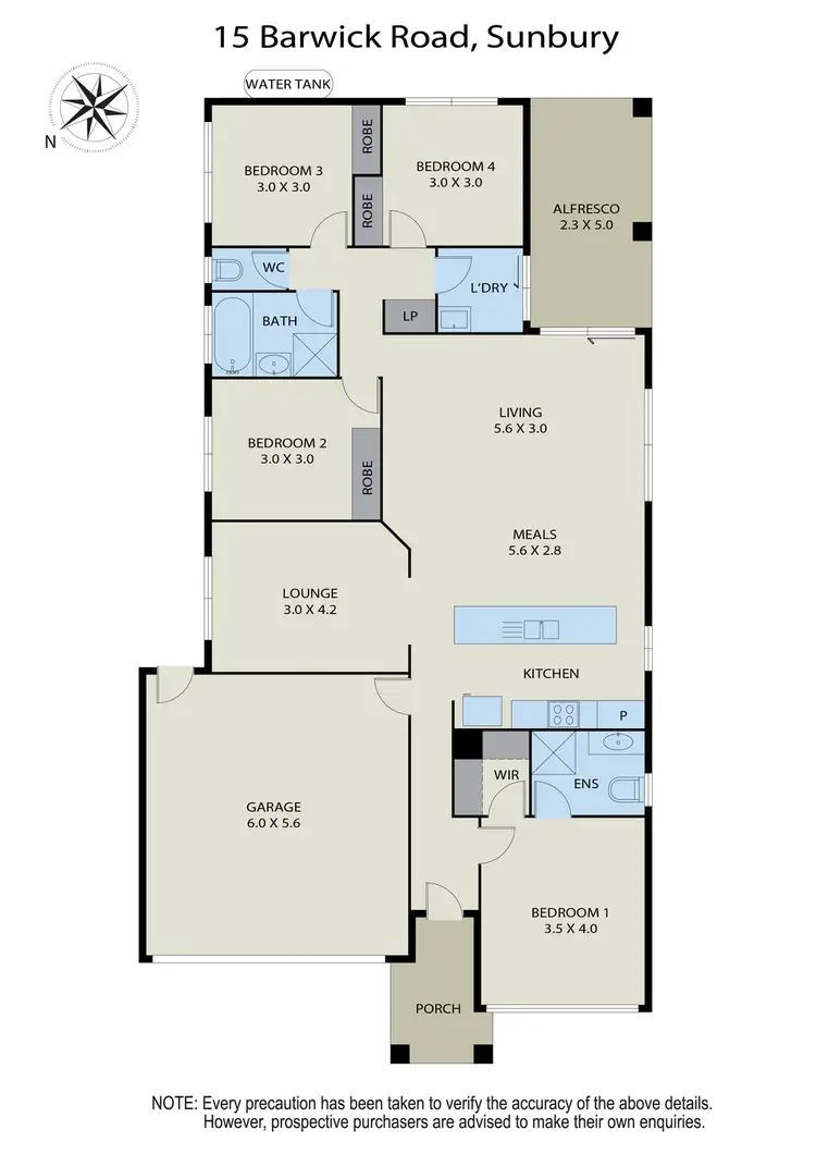 Floorplan of Homely house listing, 15 Barwick Road, Sunbury VIC 3429