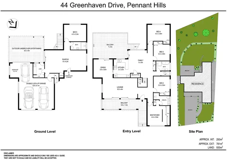 Floorplan of Homely house listing, 44 Greenhaven Drive, Pennant Hills NSW 2120