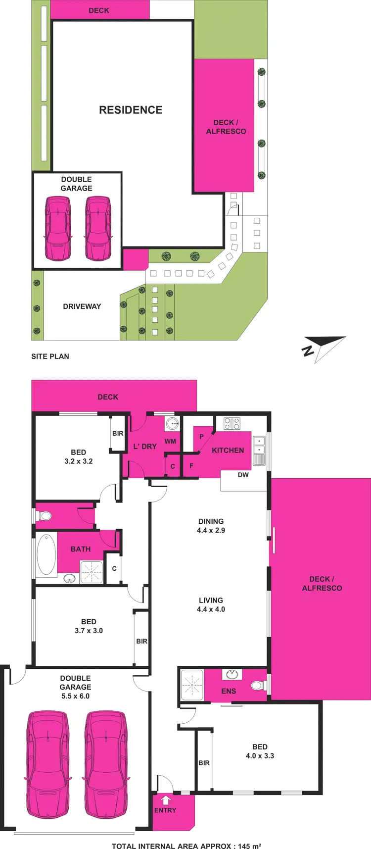 Floorplan of Homely house listing, 28 - 30 Grassland Grove, Leopold VIC 3224