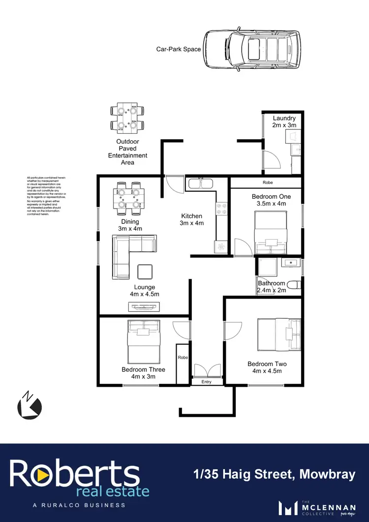 Floorplan of Homely house listing, 1/35 Haig Street, Mowbray TAS 7248