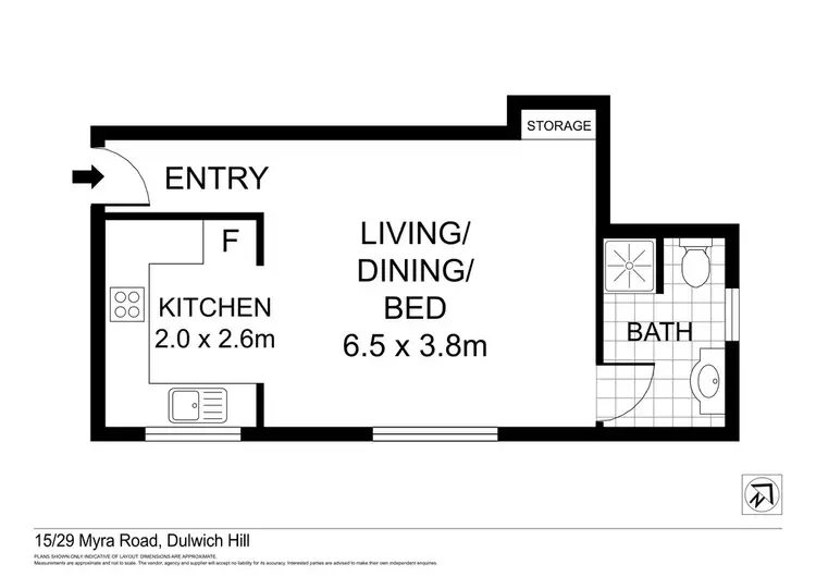 Floorplan of Homely unit listing, 15/29 Myra Road, Dulwich Hill NSW 2203