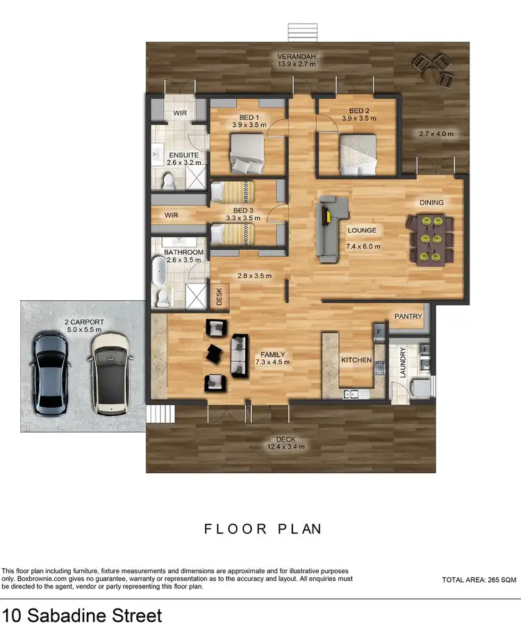 Floorplan of Homely house listing, 10 Sabadine Street, Aitkenvale QLD 4814