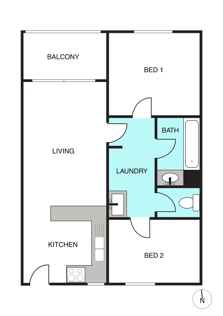 Floorplan of Homely unit listing, 41/27 St Leonards Street, Mosman Park WA 6012