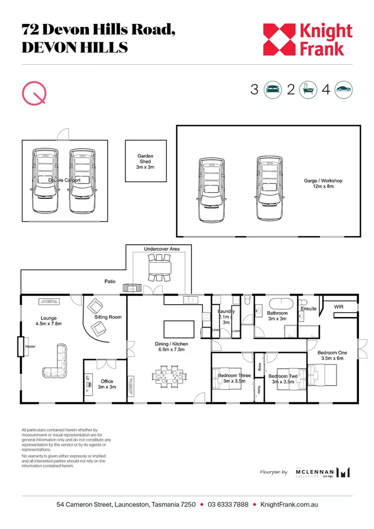 Floorplan of Homely house listing, 72 Devon Hills Road, Devon Hills TAS 7300