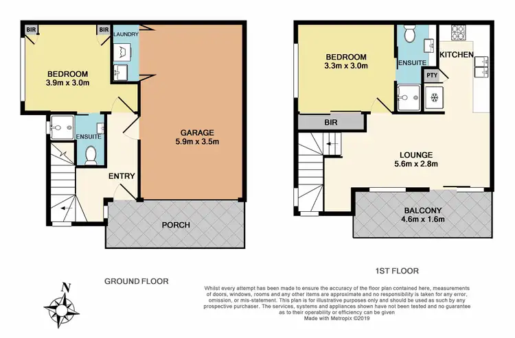 Floorplan of Homely townhouse listing, 2/4 Laurel Avenue, Boronia VIC 3155