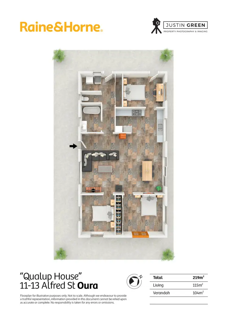 Floorplan of Homely house listing, 11-13 Alfred Street, Oura NSW 2650