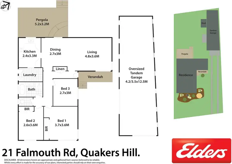 Floorplan of Homely house listing, 21 Falmouth Road, Quakers Hill NSW 2763
