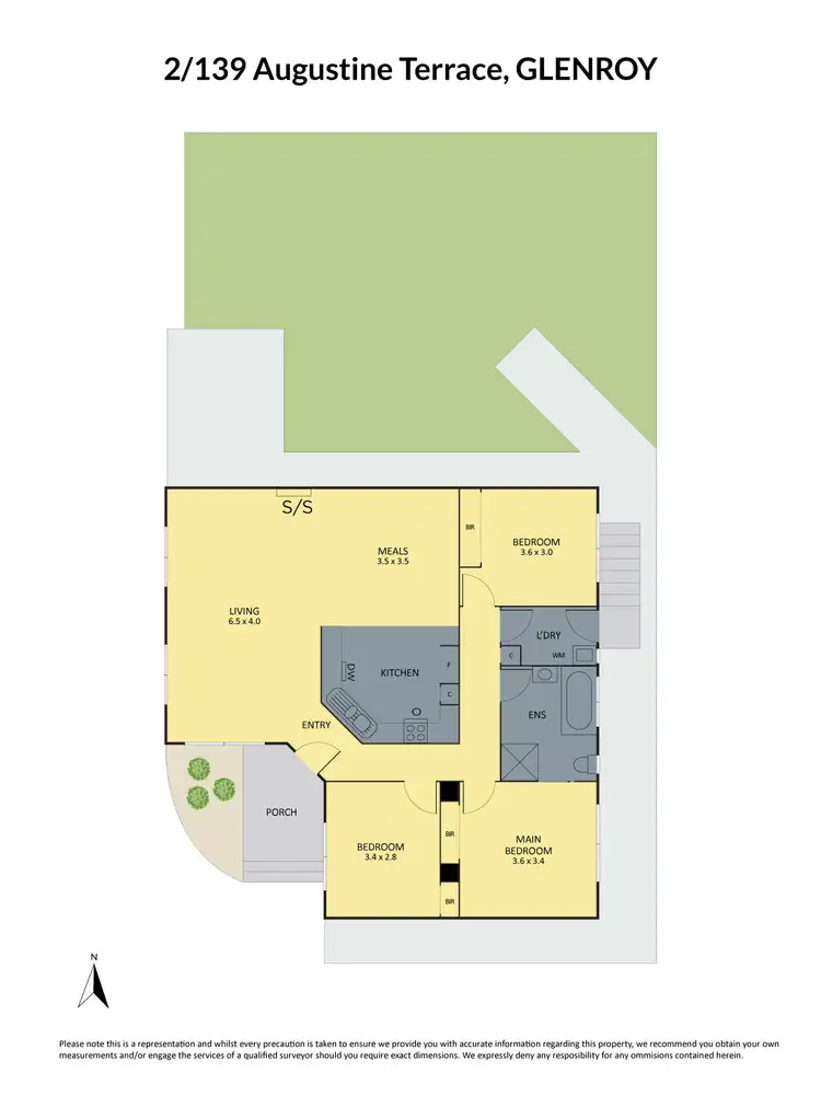 Floorplan of Homely house listing, 2/139 Augustine Terrace, Glenroy VIC 3046
