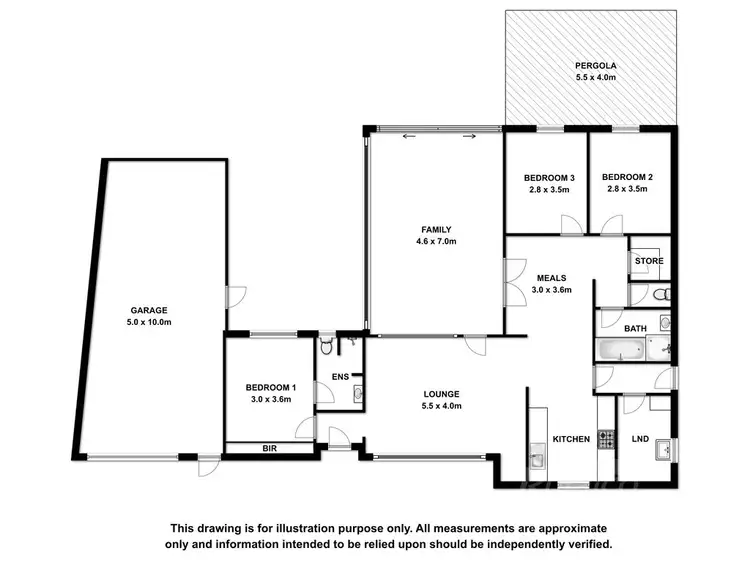 Floorplan of Homely house listing, 1 McIntosh Street, Mount Gambier SA 5290