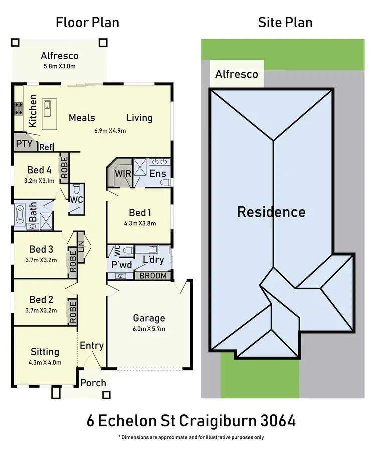 Floorplan of Homely house listing, 6 Echelon Street, Craigieburn VIC 3064