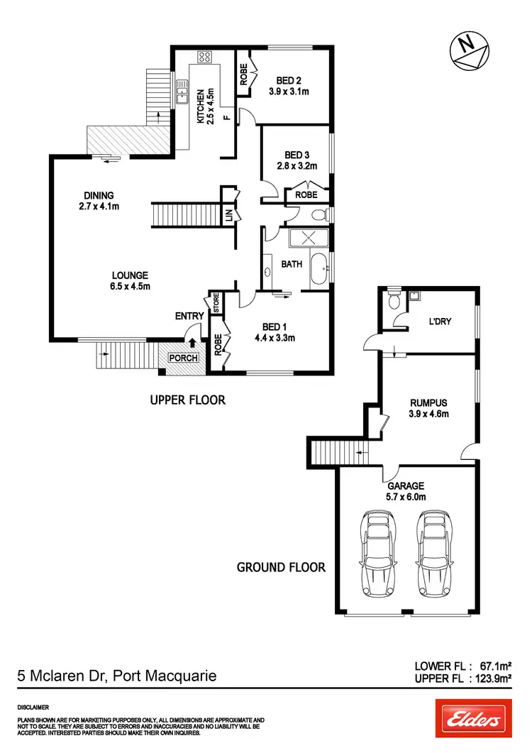 Floorplan of Homely house listing, 5 McLaren Drive, Port Macquarie NSW 2444