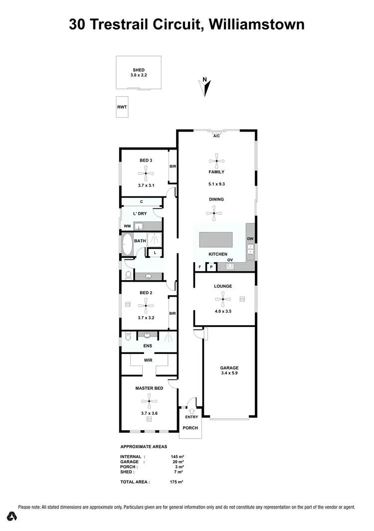 Floorplan of Homely house listing, 30 Trestrail Circuit, Williamstown SA 5351