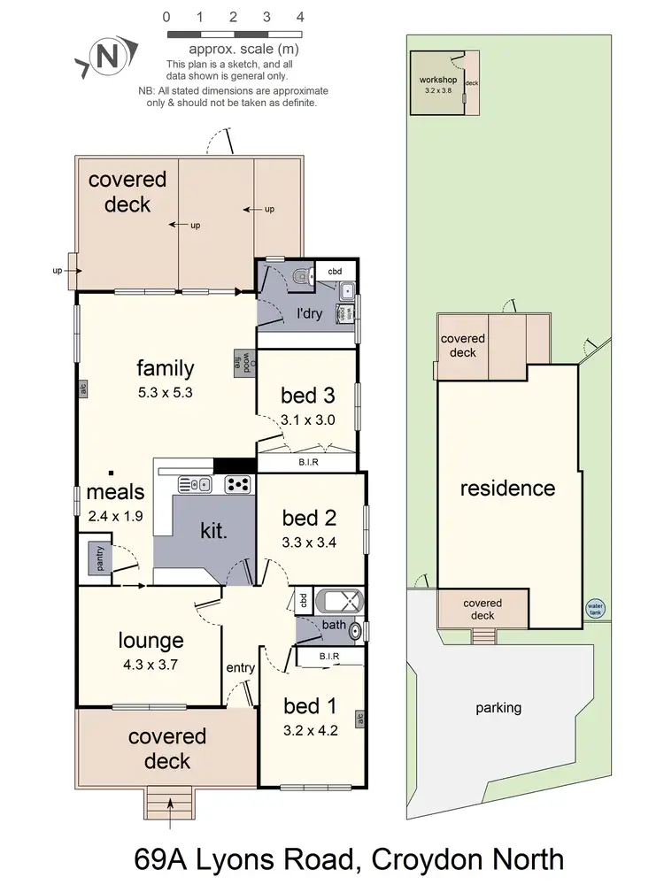 Floorplan of Homely house listing, 69A Lyons Road, Croydon North VIC 3136