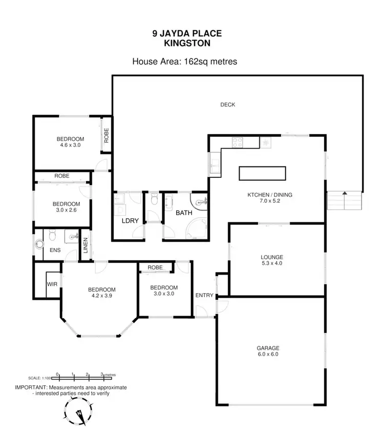 Floorplan of Homely house listing, 9 Jayda Place, Kingston TAS 7050