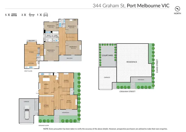 Floorplan of Homely house listing, 344 Graham Street, Port Melbourne VIC 3207