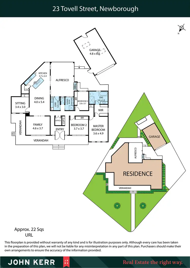 Floorplan of Homely house listing, 23 Tovell Street, Newborough VIC 3825