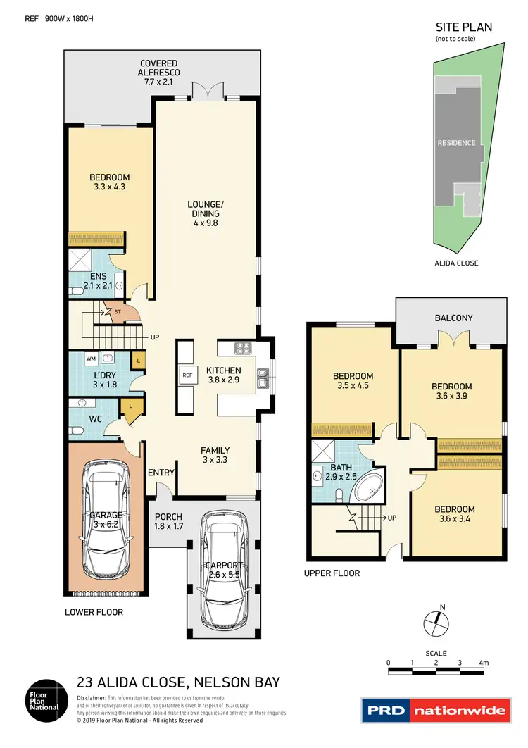 Floorplan of Homely house listing, 23 Alida Close, Nelson Bay NSW 2315
