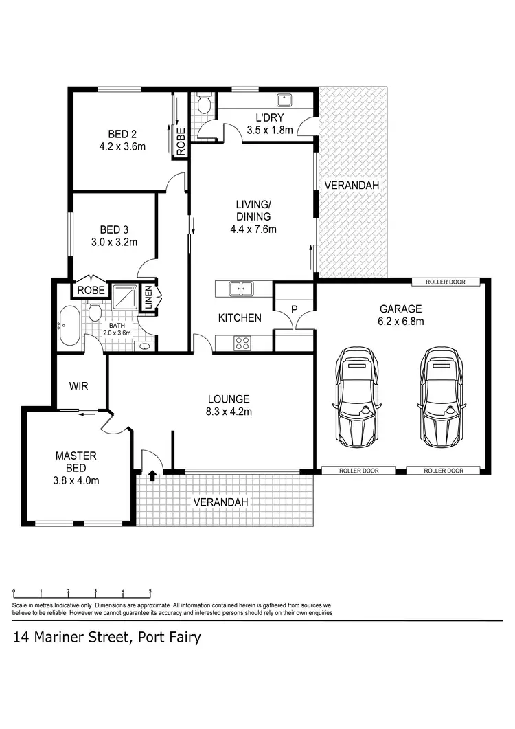 Floorplan of Homely house listing, 14 Mariner Crt, Port Fairy VIC 3284
