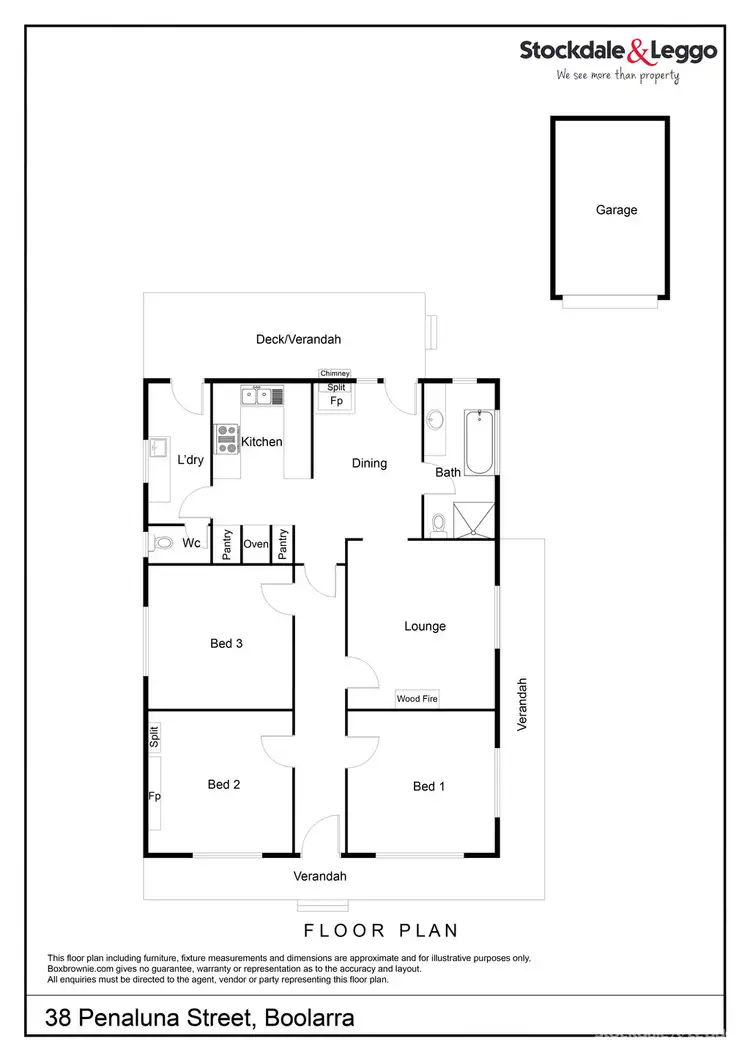 Floorplan of Homely house listing, 38 Penaluna Street, Boolarra VIC 3870