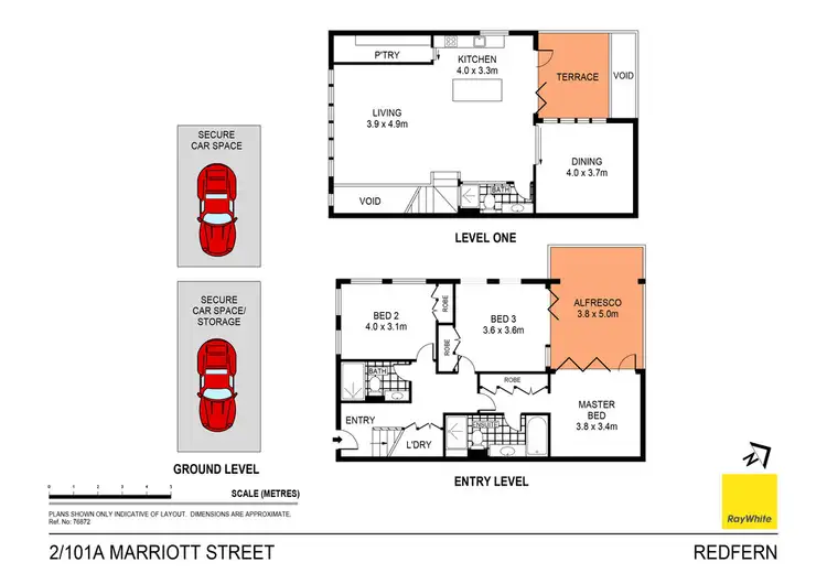 Floorplan of Homely apartment listing, 2/101A Marriott Street, Redfern NSW 2016