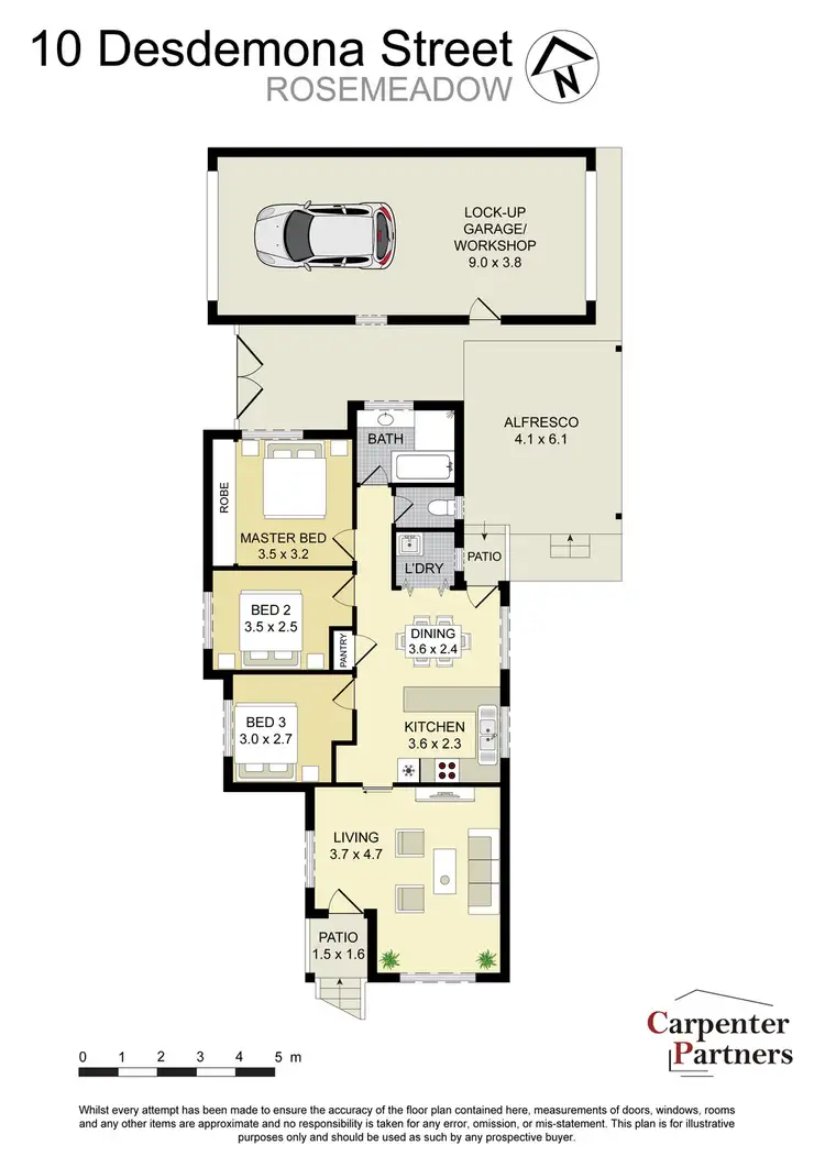 Floorplan of Homely house listing, 10 Desdemona Street, Rosemeadow NSW 2560