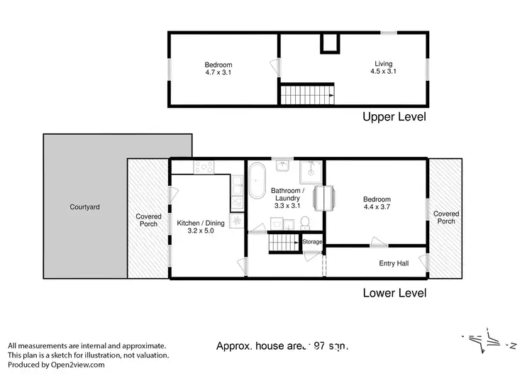 Floorplan of Homely house listing, 332 Macquarie Street, South Hobart TAS 7004