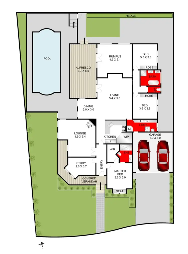 Floorplan of Homely house listing, 2 Badenoch Crt, Highton VIC 3216