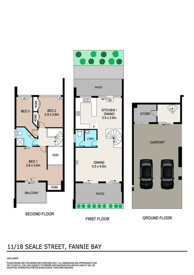 Floorplan of Homely unit listing, 11/18 Seale Street, Fannie Bay NT 820