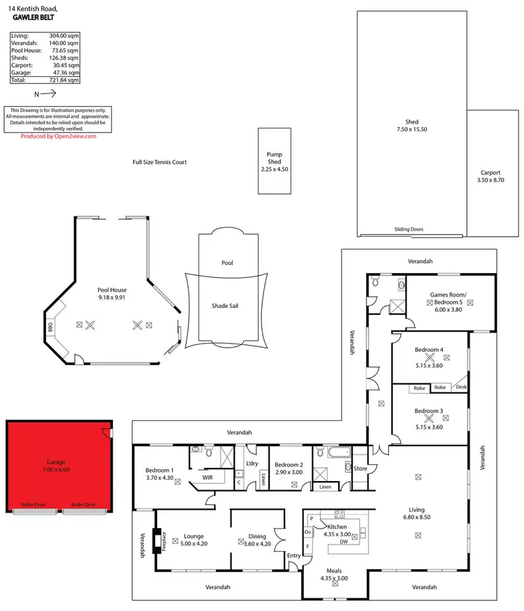 Floorplan of Homely house listing, 14 Kentish Road, Gawler Belt SA 5118