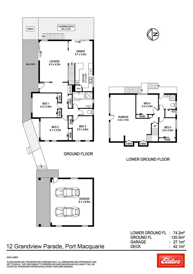 Floorplan of Homely house listing, 12 Grandview Parade, Port Macquarie NSW 2444