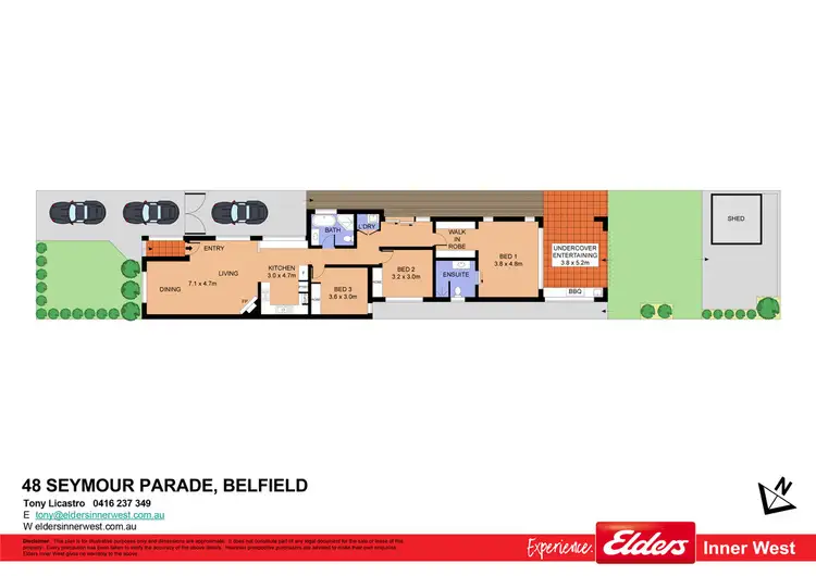 Floorplan of Homely house listing, 48 Seymour Parade, Belfield NSW 2191