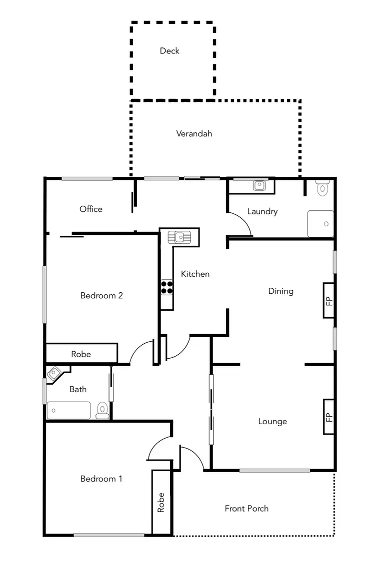 Floorplan of Homely house listing, 4 View Point Street, Ararat VIC 3377